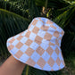 Wide brim bucket hat